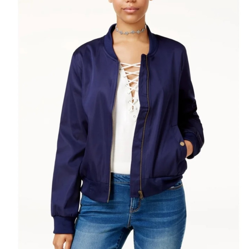 Hippie Rose Lightweight Bomber-Style Jacket